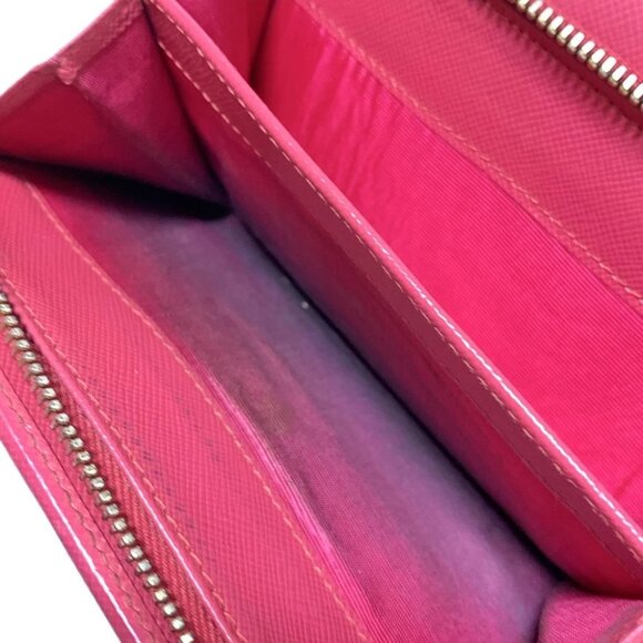 Auth PRADA - 1M1225 Pink Leather Bifold Wallet - Picture 7 of 7